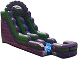 15-Foot Purple Marble Inflatable Water Slide, Wet or Dry, Commercial Grade, 1.5 HP Blower and Stakes Included