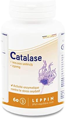 LEPPIN ☘️ CATALASE 60 Vegan caps | Natural Enzymes Against Cellular Oxidative Stress | Powerful antioxidant | Fight Against Aging Cells | Food Supplement 100% Natural