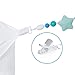 Elephant Teether & Pacifier Clip (Blue)