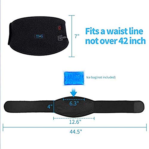 Waist Heating Pad - Electric Heated Waist Belt for Lower Back Hot Therapy Pain Relief Lumbar Spine Arthritis, Strains, Sprains, Stiffness for Abdominal Menstrual Cramps