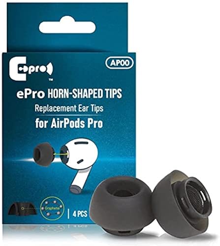 ePro Patented Horn-Shaped for AirPods Pro Ear Tips, Replacement