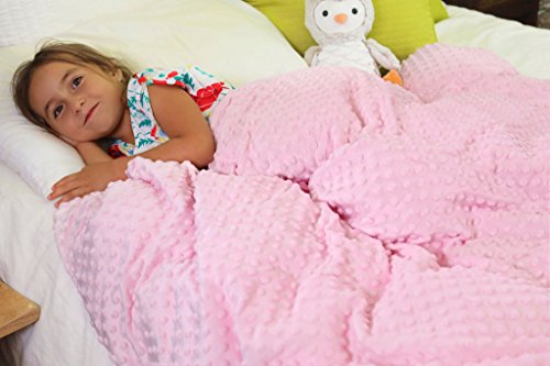 image for UBEQEO Removable Sensory weighted Blanket | Helps your Child Stay Asle