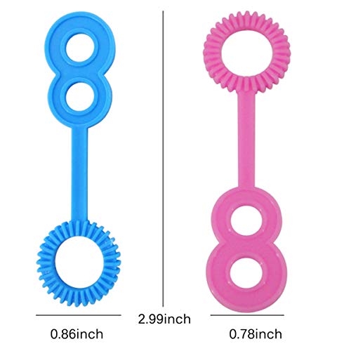 B bangcool Bubble Wands Set - Big Bubbles Wand Funny Bubbles Maker, Nice for Outdoor Playtime & Birthday Party & Games, Suitable for All Age People (15 PCS)