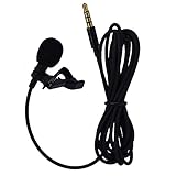 Omnidirectional Condenser Microphone High Sensitivity Mini Professional Deluxe Lavalier Mic Lapel Clip-on for Apple Iphone, Ipad, Ipod Touch, Samsung Android and Windows Smartphones（Small）