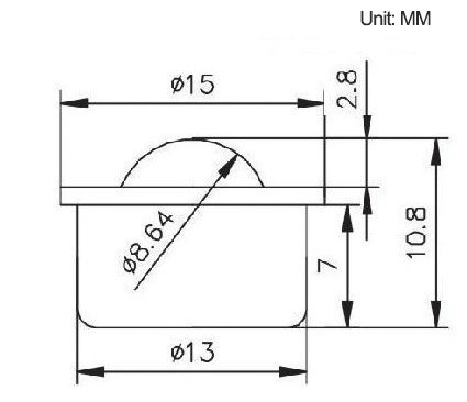 Set of 8pcs Mini Nylon Ball Transfer Bearing Unit Table Conveyor Roller Ball for Transmission, Furniture, Wheelchair