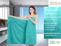 4 Piece Bath Towel Oversized Bath Sheet