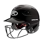 Rawlings Adult COOLFLO Molded Baseball Batting Helmet with Face Guard