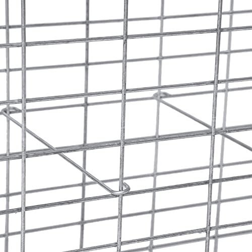 LARMNEE Gabionen 100 x 30 x 80 cm, 5er Set, Steinkorb, Steingabione, Maschenweite 10 x 5 cm, aus rostfreiem verzinktem… – Bild 6