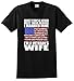 Veteran's Wife Family Gift Hero Married Mine T-Shirt Large Black
