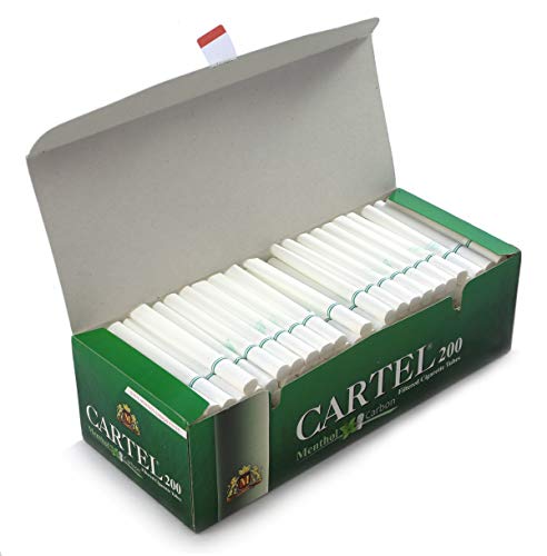 cartel cigarette tubes Cartel Carbon Menthol Filtered Cigarette Tubes - 1 Jamaica