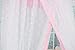 RuiHome Dome Style Hanging Princess Girls Mosquito Net Nursery Crib Bed Canopy Pink Bowknot Decor, Without Bracket Stand
