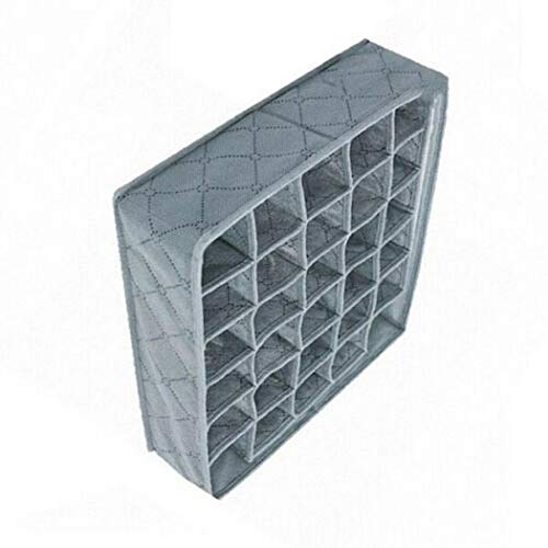 Idomeo 30 Grids Freely Separable Bras Underwear Socks Storage Organized Box Drawer Organizers
