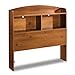 South Shore Logik Collection Bookcase Headboard, Sunny Pine