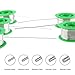 Swpeet 5Pcs 0.6mm 0.8mm 1.0mm 1.2mm 1.5mm Solder Wire Rosin Core Set for Most Electrical Soldering, Electronic, Connector, Sn 99% Ag 0.3% Cu 0.7%