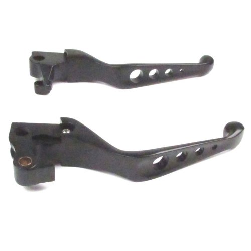 Hill Country Customs Black 4 Hole Wide Blade Ergonomic Brake and Clutch Levers Harley-Davidson 2007-2013 Sportster - HC-648012A