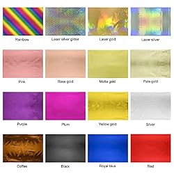 CYFUN DESIGN 50 Sheets Toner Reactive Foil Sheet