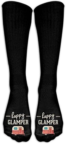 MDIF Happy Camp Happy Glamper Costume Cosply Socks Halloween Funny Champion Athletic Leggings Knee High Stockings