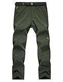 Hanxue Men's Convertible Winter Pants Waterproof Warm Pants