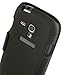 Case with Clip for Galaxy S3 Mini, Nakedcellphone Black Ribbed Hard Cover and Belt Hip Holster Combo for Samsung Galaxy S III Mini Phone (I8190N, I8190T, G730A, G730V, I8200N)