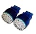TuningPros LEDFS-3157-B19 Front Signal LED Light Bulbs 3157, 19 LED Blue 2-pc Set