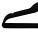ESYLIFE 50 Pack Cascading Velvet Hangers with Chrome Swivel Hooks Ultra Thin No Slip Clothes Hangers, Black