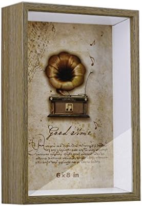 Cozii Wooden High-grade Picture Frame, North European Nostalgia Retro Fashionable Simple Picture Frame, Horizontal Frame, Vertical Frame, Wall Hanging Photo Frame, Desktop Picture Frame 6x8 Inch