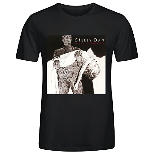 Steely Dan Alive In America Adult Men Short sleeve Black