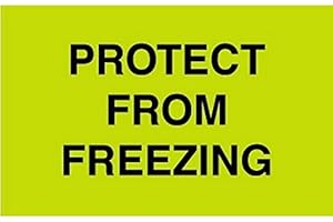 THE LABEL SUPPLIES SHOP 3" x 5" Protect from Freezing Labels (500 per Roll)