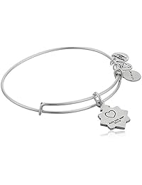 Alex and Ani - Pulsera para mujer con texto en inglés "Because I Love You Friend III"