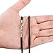 Jstyle 3MM Leather Necklace for Men Women Necklace Chain Rope Leather Cord Black 14-30 inch