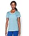 Under Armour Womens Tech V-Neck Twist Short-Sleeve T-Shirt , Sky Blue (914)/Metallic Silver , Small