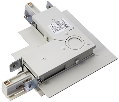 WAC Lighting WHLLC-RTL-WT W Track Recessed L Connecter