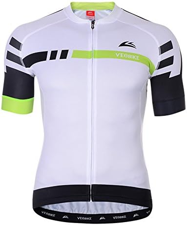 Veobike Professional Tight Version Thunder Series Cycling Jersey Bicycle Racing Summer Top Sportwear Short Sleeved Shirt for Men WH