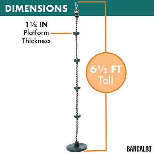 Barcaloo Climbing Rope with Disc Swing Seat - Playground Equipment Set