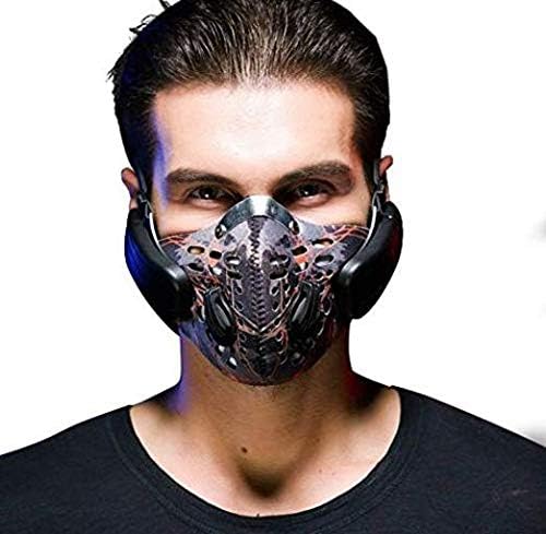 Wireless Anti Pollution Mask Bluetooth 4.0 Bone conduction Sports Headphone Microphone For Sports Camouflage Red