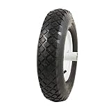 Marathon 4.80/4.00-8" Pneumatic (Air Filled) Tire on Wheel, 6" Hub, 5/8" Bearings, Knobby Tread