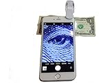 60x LED Cell Phone Clip On Microscope, Magnifier, Fits All Phones and Tablets, by Tonic Innovation
