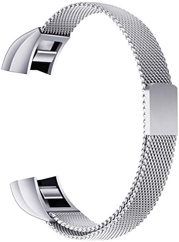 For Fitbit Alta and Alta HR Magnetic Bands, Konikit Band Milanese Loop Stainless Steel Metal Replacement Bracelet Strap, Wristbands Accessories for Women Men
