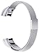 [Updated Solid Version] For Fitbit Alta and Alta HR Magnetic Bands, Konikit Band Milanese Loop Stainless Steel Metal Replacement Bracelet Strap, Wristbands Accessories for Women Men
