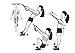 Fruzelg Vivibyan QuickFit Suspension Exercise Workout Poster - Laminated - Suspension Training Chart with 40 Exercises You Can Do at Home (18 x 27)