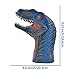 Tecesy Dinosaur Hand Puppets, Rubber Puppet Role Play, Animal Gloves, Realistic Raptor Dino Head 12 inch