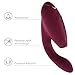 Womanizer Duo Rabbit Massager for Women with Sucking Stimulation, G-Spot Stimulation, 12 Intensity Levels, Free 30ml WV lube + 10 Modes, Bordeaux