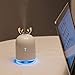 AmuseNd USB Cool Mist Humidifier with Breathing Light, Mini Size Reindeer Humidifier for Bedroom Home Office Desktop 220ml with Timed auto shutdown