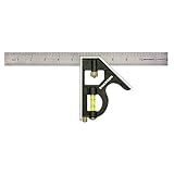 Swanson Tool TC132 12-Inch Combo Square (Cast Zinc Body, Stainless Steel Ruler and Brass Bolt)