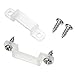 eBoot 100 Pieces Mounting Bracket Clips LED Strip Fixing Clips for 12 mm Max Width Ip68 Led Strip with 200 Pieces Screws