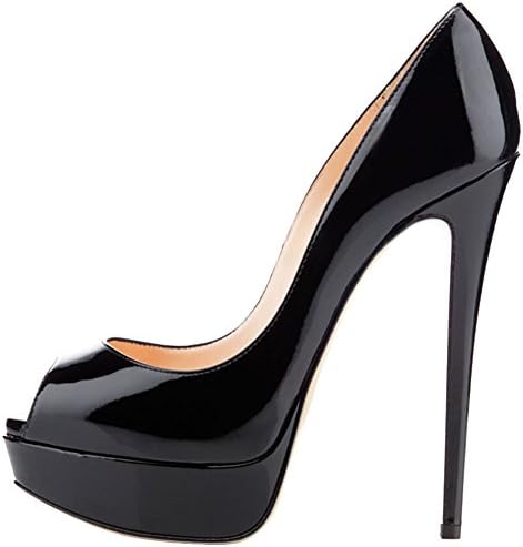 MERUMOTE Women's High Heels Platform Shoes Peep Toe Pumps for Dress Wedding Party