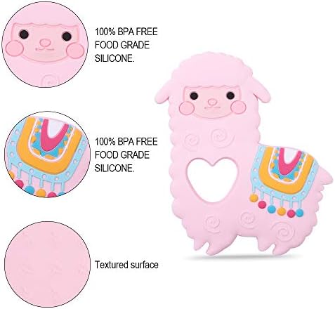 llama silicone teether