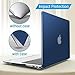 IBENZER Compatible with Old Version MacBook Air 13 Inch Case (2010-2017 Release). Models: A1466 / A1369, Plastic Hard Shell Case with Keyboard Cover for Mac Air 13, Navy Blue, A13NVBL+1