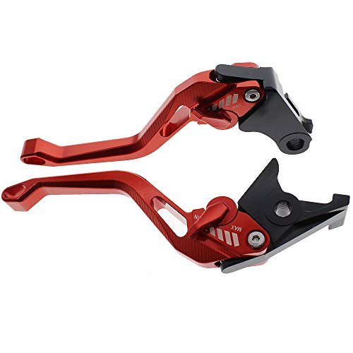 FXCNC Motorcycle 3D New Rhombus Hollow Adjustable CNC Brake Clutch Levers Set Pair fit for Kawasaki NINJA 250R 2008-2012, NINJA 300R/Z300 (w & w/o ABS) 2013-2017,NINJA 300 ABS 2014 - Thumbnail 3