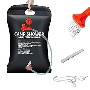 20 liter campingdouche op zonne-energie, campingdouche, waterzak, outdoor warm water douchezak, verwarming douche tas…